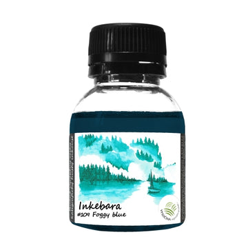 Inkebara Limited Edition Fountain Pen Ink - Foggy Blue - 60ml Bottle