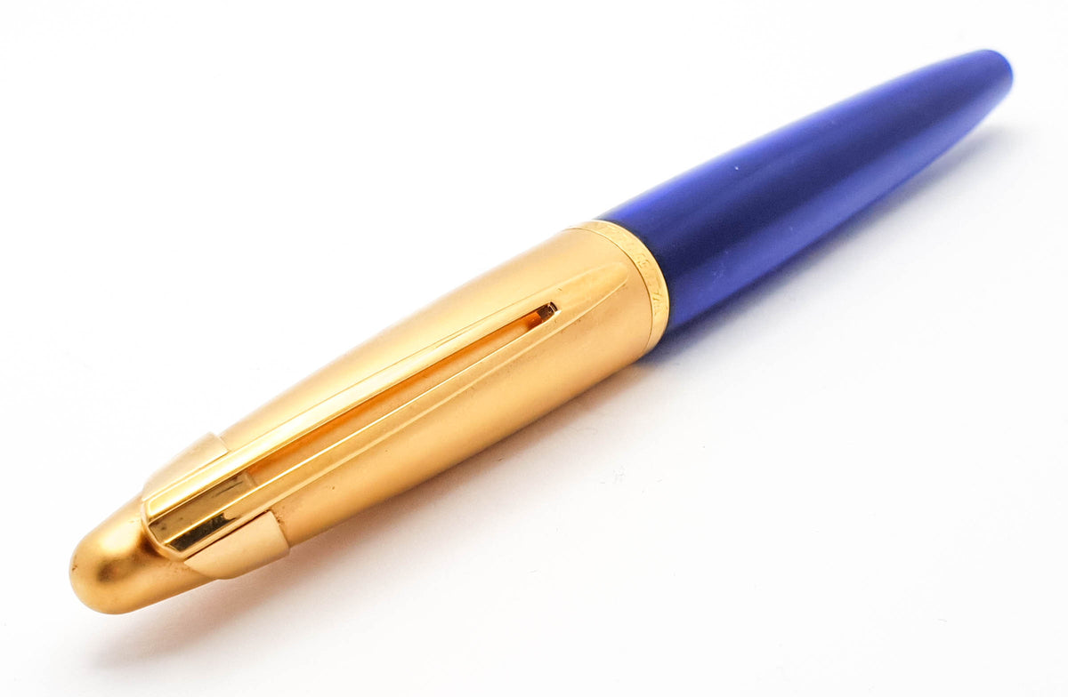 WATERMAN Edson Sapphire Blue ボールペン Waterman Edson Sapphire Blue Rollerball Pen-Montgomery Pens