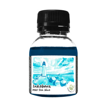 Inkebara Limited Edition Fountain Pen Ink - Sea Blue - 60ml Bottle