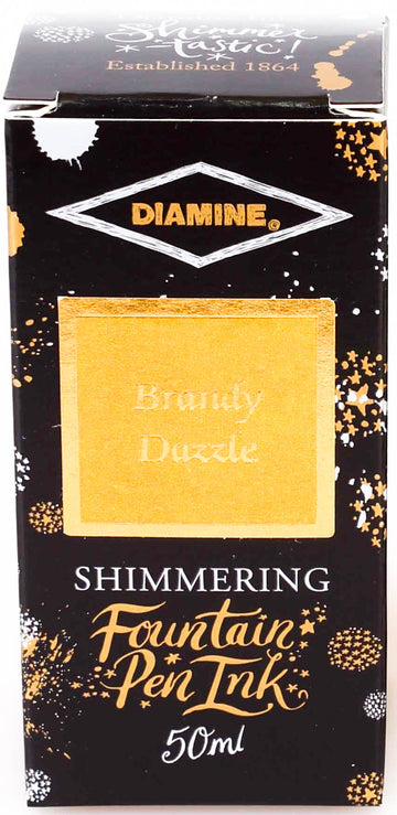 Diamine Shimmering Fountain Pen Ink - Brandy Dazzle - 50ml