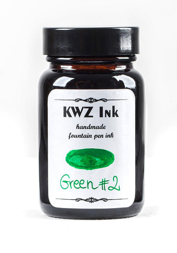 KWZ Inks Standard Fountain Pen Ink - Green #2 - 60ml Bottle