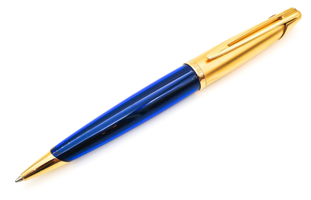 Waterman Edson Sapphire Blue Ballpoint Pen– Grand Vision Pens