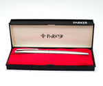 Boxed Vintage Parker 45 Flighter Fountain Pen 14k Gold Italic Nib - Grand Vision Pens UK