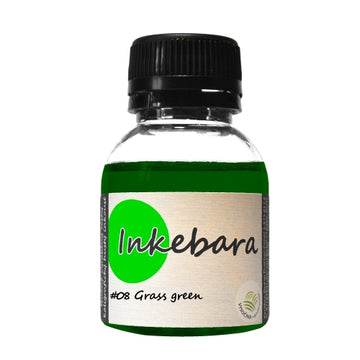 Inkebara Fountain Pen Ink - Grass Green - 60ml Bottle