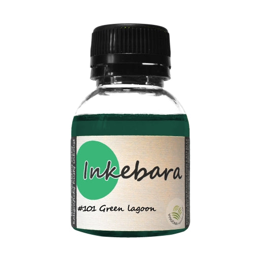 Inkebara Fountain Pen Ink - Green Lagoon - 60ml Bottle