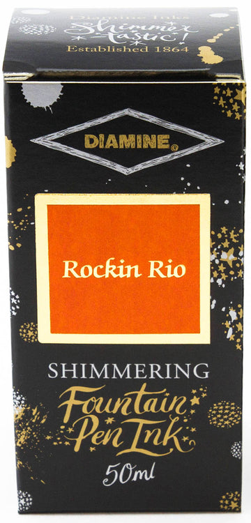 Diamine Shimmering Fountain Pen Ink - Rockin Rio - 50ml