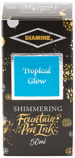 Diamine Shimmering Fountain Pen Ink - Tropical Glow - 50ml
