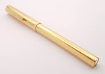 Vintage Dunhill Gold Plated Fountain Pen: 14k Gold Soft Medium Nib