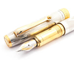 Montegrappa 402 Sterling Silver Fountain Pen: 18k Gold Fine Nib