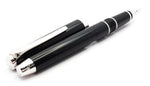 Pilot Falcon Black Fountain Pen: 14k Gold Soft Medium Nib