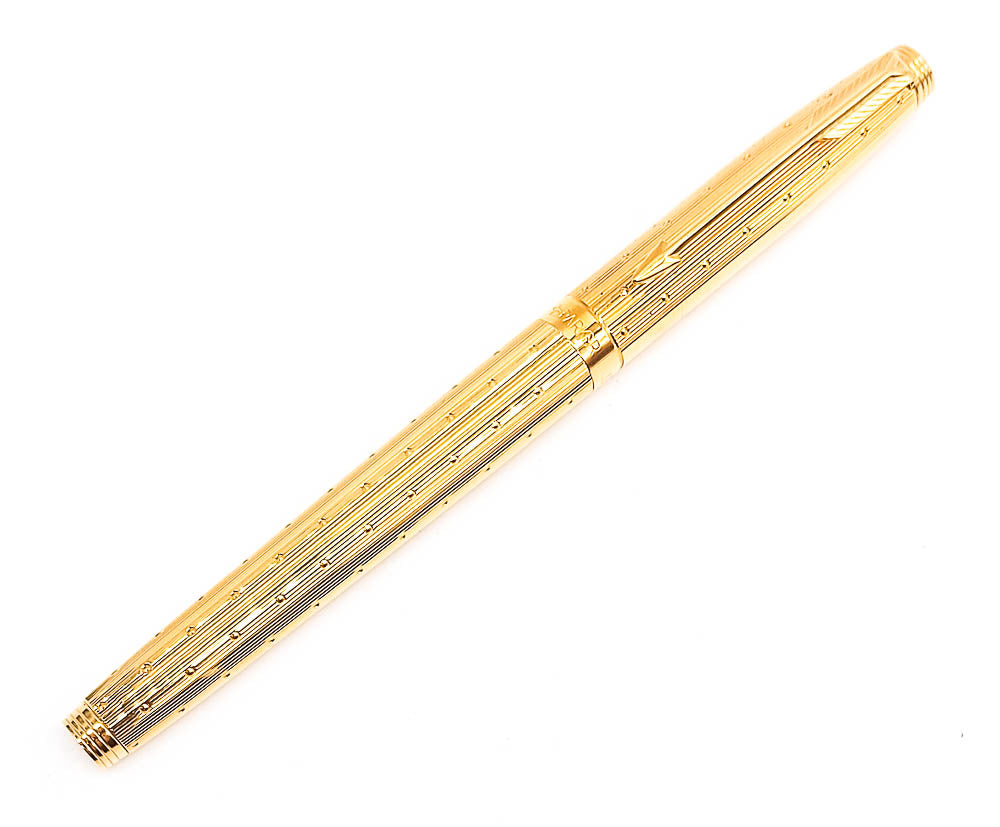 Parker 75 Perle Fountain Pen: 14k Gold Medium Nib– Grand Vision Pens