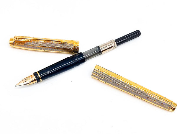 Parker 75 Perle Fountain Pen: 14k Gold Medium Nib
