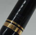 Parker Duofold Centennial Black GT Fountain Pen: 18k Gold Medium Nib