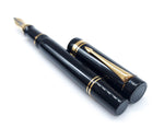 Parker Duofold Centennial Black GT Fountain Pen: 18k Gold Medium Nib