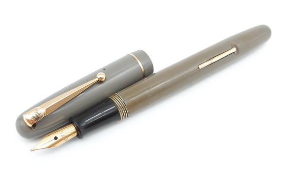 Vintage SWAN Self Filler 3130 Fountain Pen: 14k Gold Medium Flex Nib