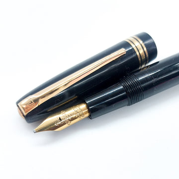 Vintage SWAN Self Filler Fountain Pen: 14k Gold Flex Nib