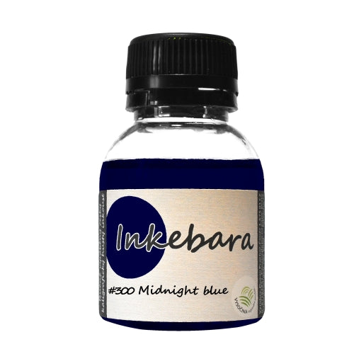 Inkebara Fountain Pen Ink - Midnight Blue - 60ml Bottle