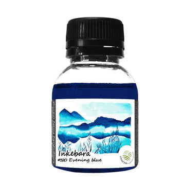 Inkebara Limited Edition Fountain Pen Ink - Evening Blue - 60ml Bottle