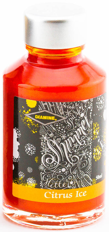 Diamine Shimmering Fountain Pen Ink - Citrus Ice - 50ml
