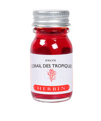 J. Herbin Fountain Pen Ink - Corail des Tropiques - 10ml Bottle
