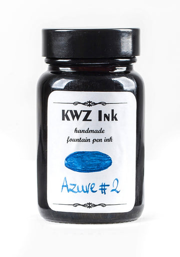 KWZ Inks Standard Fountain Pen Ink - Azure #2 - 60ml Bottle