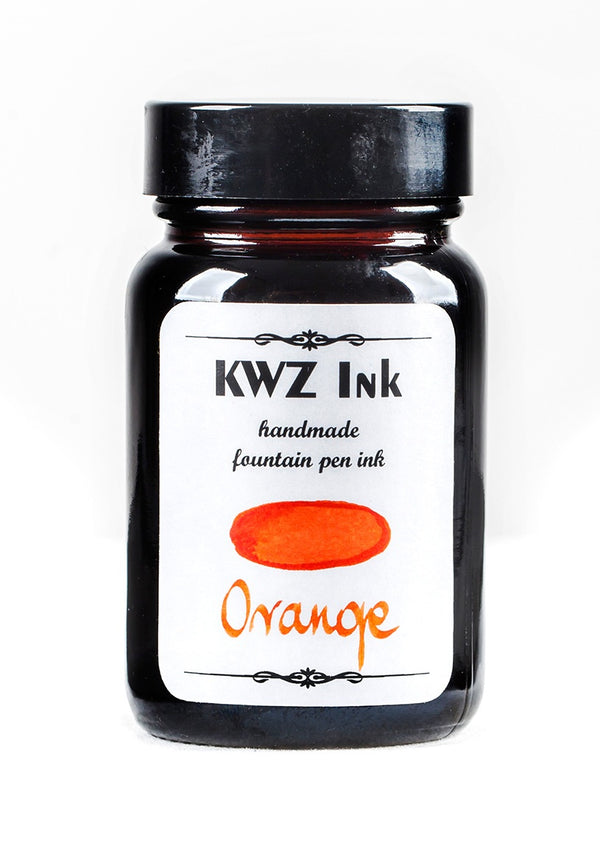 KWZ Inks Standard Fountain Pen Ink - Orange - 60ml Bottle - Grand Vision Pens UK