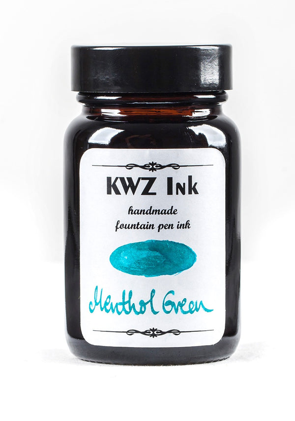 KWZ Inks Standard Fountain Pen Ink - Methol Green - 60ml Bottle - Grand Vision Pens UK