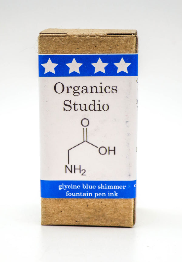 Organics Studio Ink: Amino Acid Shimmer Series - Glycine Blue Shimmer - Grand Vision Pens UK