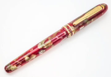 Conklin Symetrik Series Fountain Pen Marbled Red Toupe Fine Nib