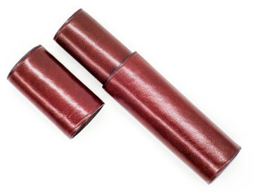 Luxury Leather Single Pen Pocket Case: Tobacco Brown
