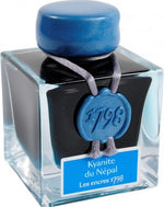 J. Herbin '1798' Anniversary Fountain Pen Ink - Kyanite du Népal - 50ml Bottle - Grand Vision Pens UK