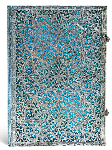 Paperblanks Hardcover Unlined Journal: A4 Size - Maya Blue