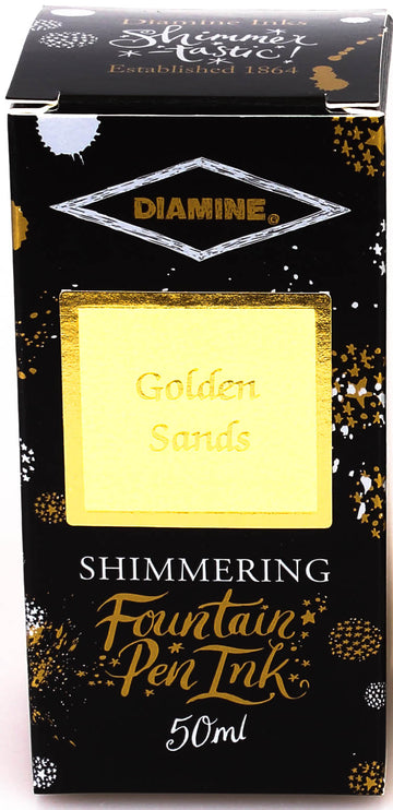 Diamine Shimmering Fountain Pen Ink - Golden Sands - 50ml