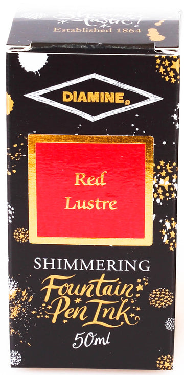 Diamine Shimmering Fountain Pen Ink - Red Lustre - 50ml