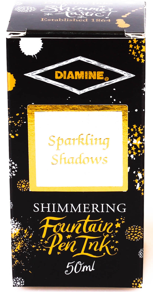 Diamine Shimmering Fountain Pen Ink - Sparkling Shadows - 50ml