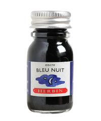 J. Herbin Fountain Pen Ink - Bleu Nuit - 10ml Bottle