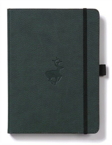 Dingbats* Wildlife Lined A4 Notebook: Green Deer